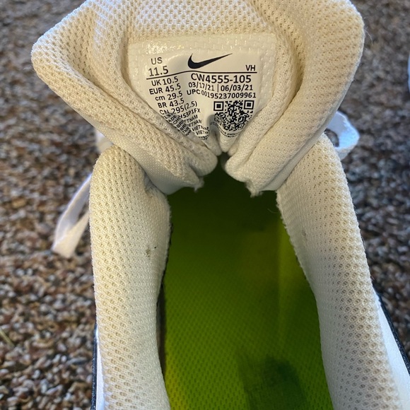 Men’s white Nike air max shoes size 11.5 - Picture 5 of 6